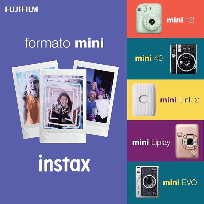 Fujifilm Mini Instant Film, 10 Sheets×5 Pack(Total 50 Shoots)