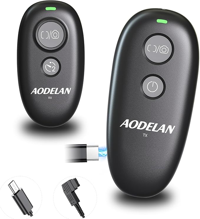 Upgraded USB-C Rechargeable Wireless Camera Remote Control Shutter Release for Sony a5100 a6000 a6300 a5000 a7 III a7 II a7 a7R III a9 RX100 III RX10M2 | Replaces Sony RM-L1AM and RM-SPR1