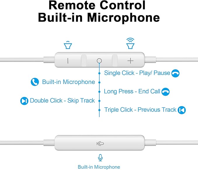 USB C Headphones Wired Type C Earphones for Samsung/Galaxy S26 S25 S24 Plus S23 S22 S21 S20 Note 20 Ultra DAC Magnetic Corded Earbuds for iPhone 15 16 16e 17 Air for Apple/Android Ear Buds White