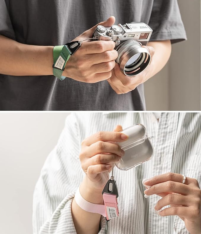 Ringke Hand Strap [Phone Wrist Strap] Designed for Camera Strap and Phone Strap, Adjustable Sturdy Universal Lanyard Compatible with Camera and Phone Case - Aloha Sunset