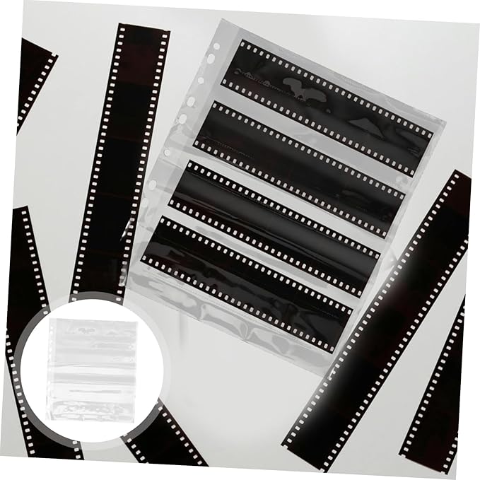 Mipcase 10Pcs Heavy Duty Film Negative Sleeves Document Protectors for Archival Photo Storage Easy Organization and Reliable Protection for Negatives