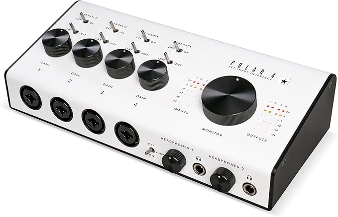Blackstar Polar 4 - 4-channel 4-in/8-out USB-C Guitar Audio Interface w/ 4 Microphone Preamps and 2 Headphone Outputs
