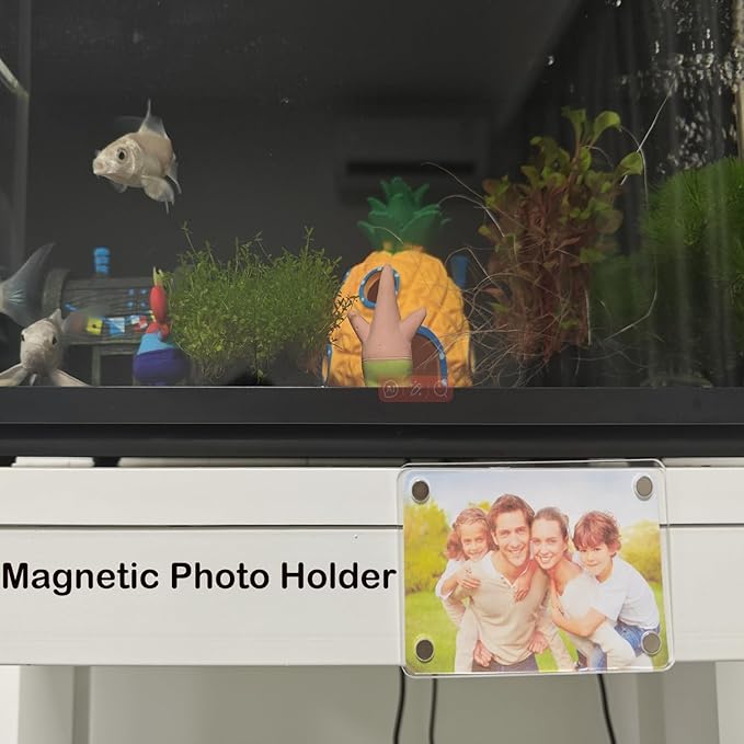 4 Pack Car Sun Visor Photo Holder, Acrylic Magnetic Personalized Photo Holder car Picture Frame, Photo Car Visor Clip, Personalized Car Accessories That Can Be Used to Add Personal Photos (size A)