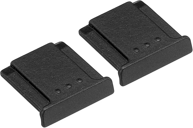 PATIKIL Universal Camera Hot Shoe Cover Cap, 2 Pack Hot Shoe Cap Hot Shoe Protector Zinc Alloy Suitable for Nikon for Fujifilm for Pentax DSLR/SLR Camera, Black