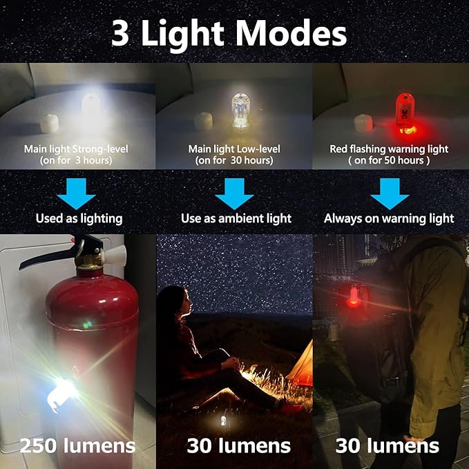 USB Mini LED Lanterns, 2 Pack Waterproof EDC Keychain LED Flashlight for Camping Rechargeable Battery Stick Light Maglite Hockey Dog Collar Flashlight for Nighttime Shift (2Pack White)