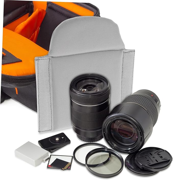 2Pcs Camera Bag Divider Inserts Shockproof Padded Separators for Enhanced Camera Equipment Protection Lightweight Space Saving Design for Travel Outdoor Photography