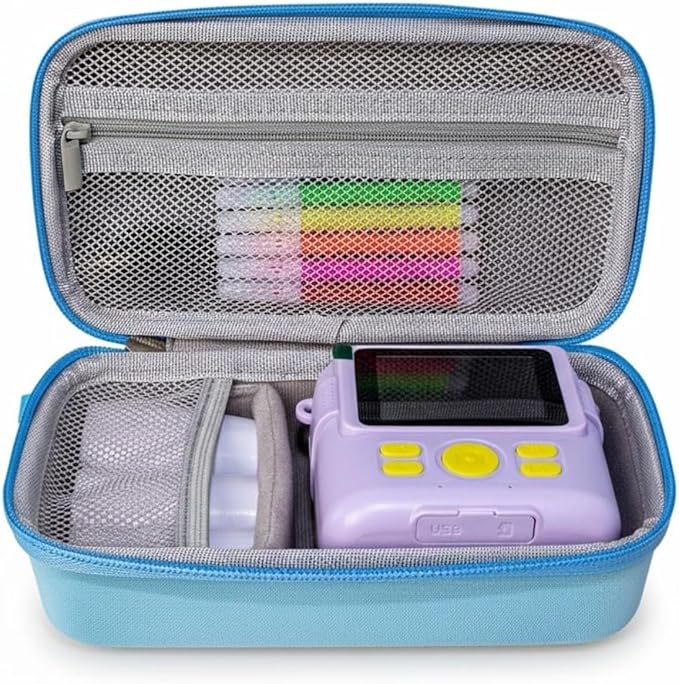 CltrCr Universal Kids Camera Case,for ESOXOFFORE for Dylanto for Anchioo for WEEFUN for GKTZ for Amzelas for Mafiti Instant Print Camera for Kids, Film Camera Storage Holder Organizer Bag (Case Only)