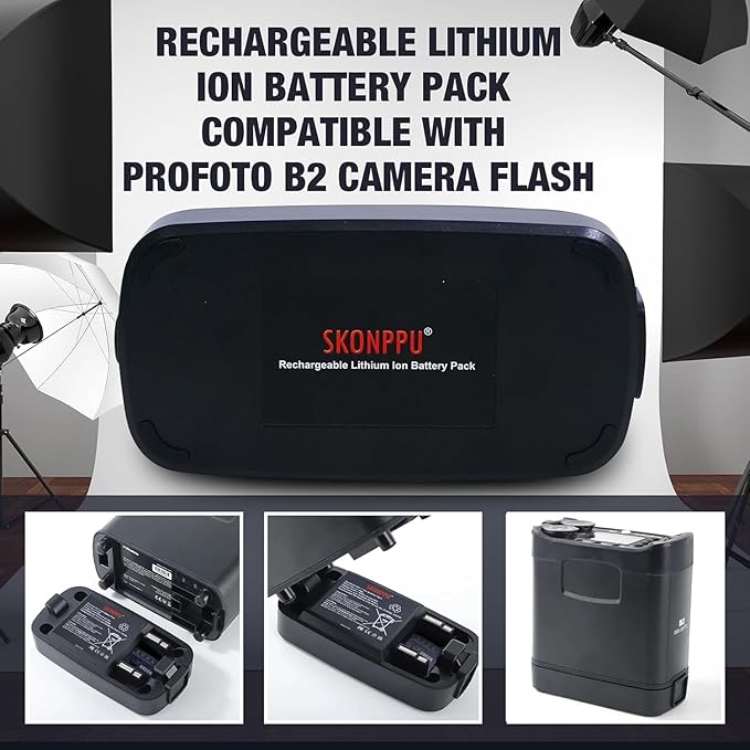 Replacement Li-ion Battery for 100396 Compatible with Profoto B2 Camera Flash 14.4 V 3000 mAh/43 Wh