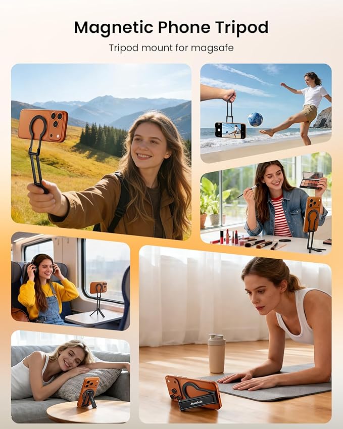 Magnetic Phone Tripod Smartphone Stand for Magsafe Tripod Phone Mount Selfie Stick for iPhone for Magsafe Accessories