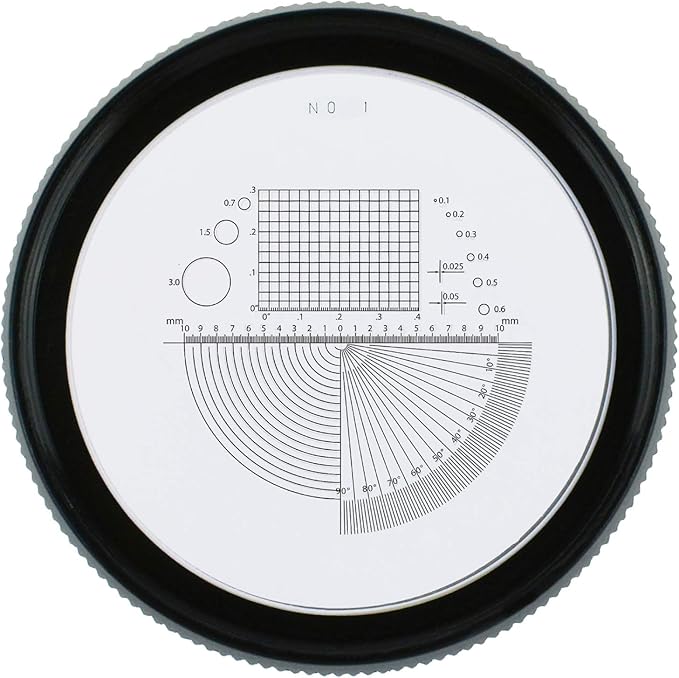10x Magnification 8 LED Light Glass Scale Chart Jewelers Eye Loupe Magnifier 25mm Field of View