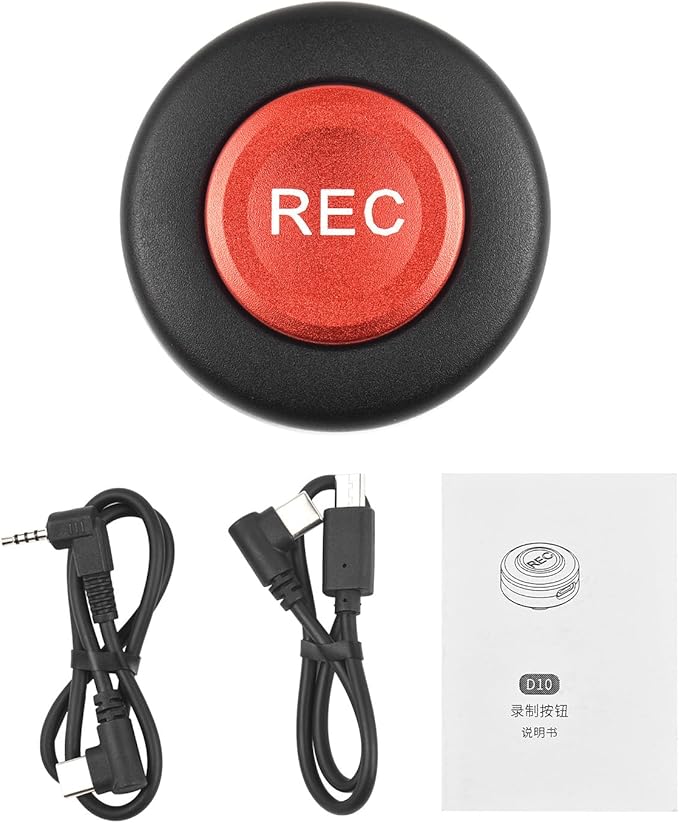 Camnoon Camera Record Button Video Control Button Cold Shoe Mount with 2 Control Cables Replacement for Sony A9 II/A9/A7R V/A7R IV/A7 IV/ A7R III/ A7S III/A6600/A6500/A6400/RX100 III/ RX100 IV/ZV-1