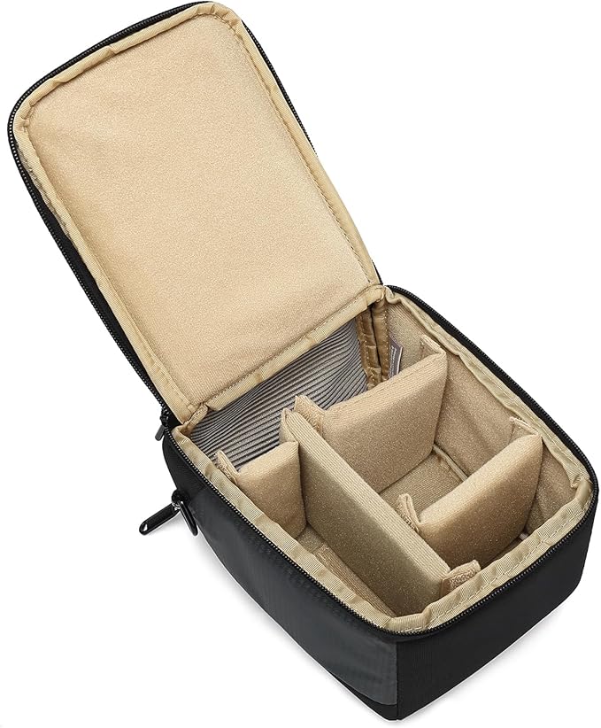 mirrorless camera bag,Dual Opening Anti-shock Sling Lens Cube Case,Small Digital DSLR SLR Mirrorless Cameras Accessories Storage Pouch for Canon,Sony,Fuji,Panasonic,OLYMPUS