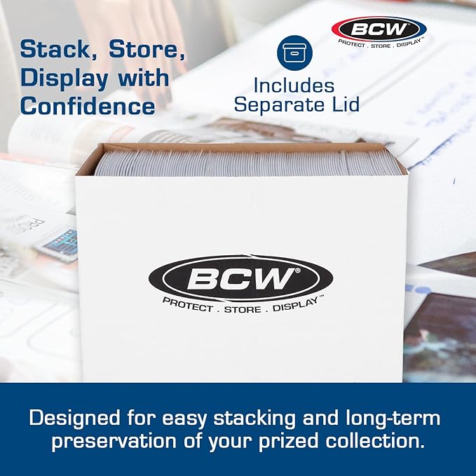 BCW Magazine/Document Storage Box 1-Pack | Durable Cardboard Filing Box