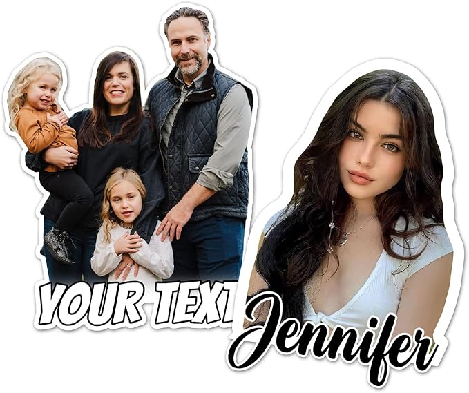 Custom Photo Sticker, Personalized Stickers with Image Picture Customized Your Own Photo Die Cut Waterproof Vinyl Sticker for Laptop Water Bottle Phone Case Merchandise Decor Decal Gift Idea Pet