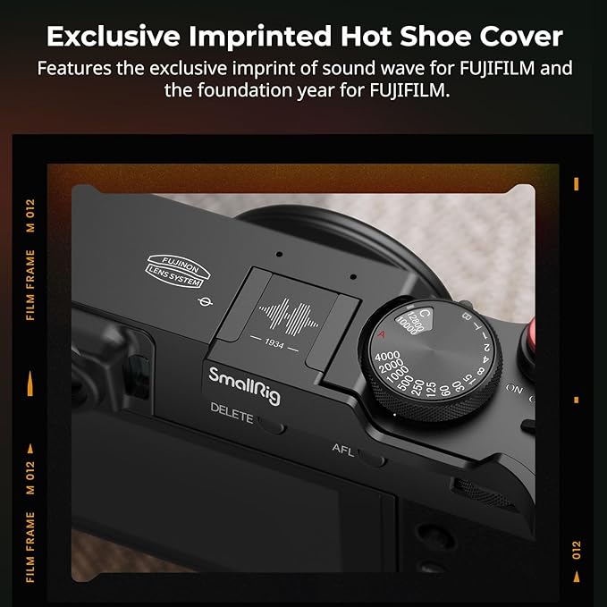 SmallRig Thumb Grip with Hot Shoe Cover for FUJIFILM X100VI / X100V (Black) - 4559