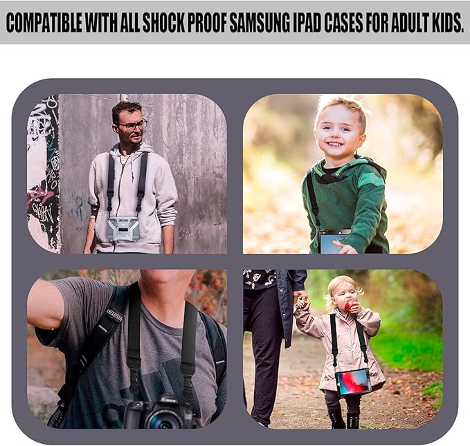 2 Pack Adjustable Shoulder Strap, Replacement Camera Neck Strap, Comfortable Nylon Neck Lanyard for iPad Strap Tablet Camera Laptop Binocular Crossbody Luggage Bag