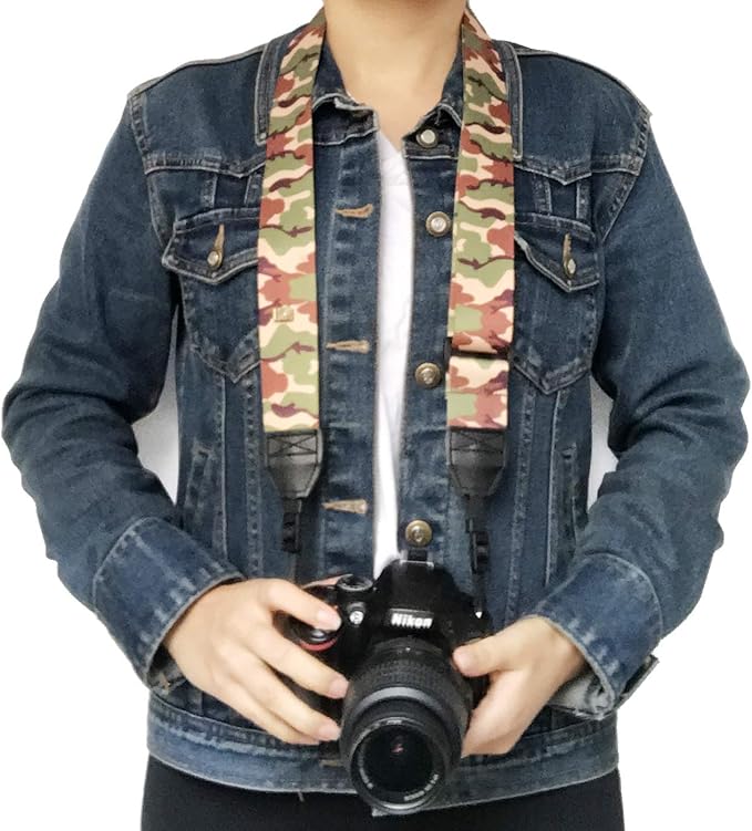 Alled Camera Strap Neck, Adjustable Vintage Soft Camera Straps Shoulder Belt for Women/Men,Camera Strap for Nikon/Canon/Sony/Olympus/Samsung/Pentax ETC DSLR/SLR