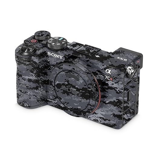 Camera Skin Compatible with Sony Alpha 7CR Camera (2023) - Digital Camo - Premium 3M Vinyl Protective Wrap Decal Cover - Easy to Apply | Crafted in The USA by MightySkins