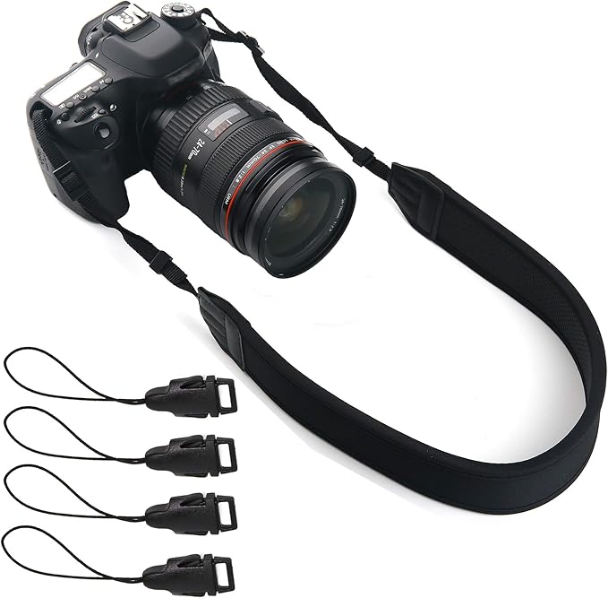 Camera Neck Strap, DSLR Shoulder Strap Sling Neoprene Padded Quick Disconnects