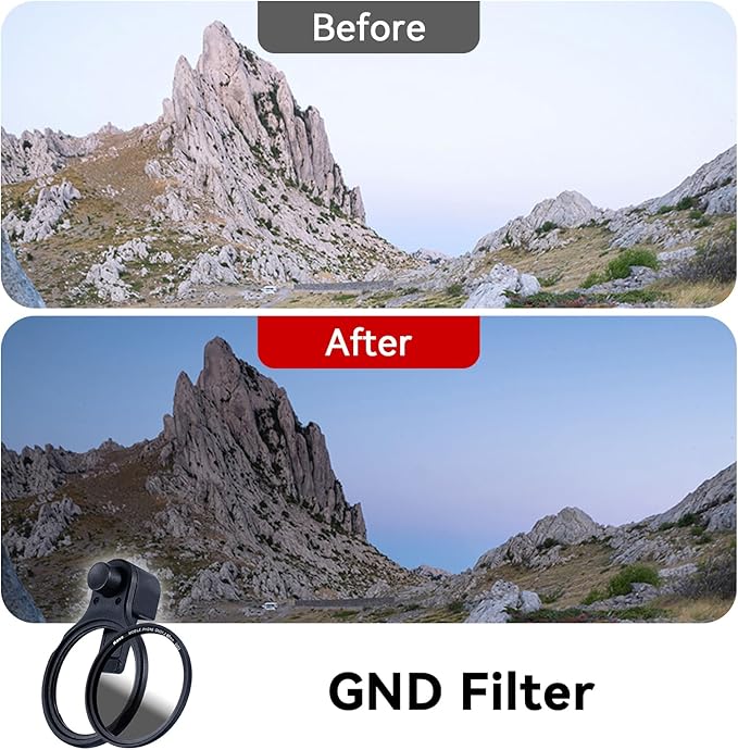 Kase 67mm Magnetic Phone Filters CPL, 0.5s Quick-Snap Clip-On for iPhone 17 16 15 Pro Max Android, for TikTok Reels Shorts