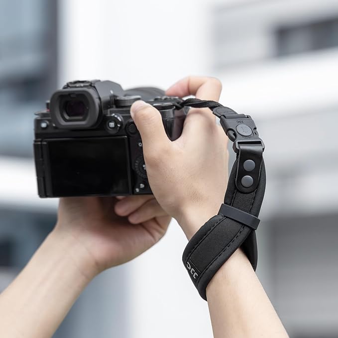 JJC Updated Soft Camera Hand Strap Wrist Strap for Canon EOS R RP R5 R6 Mark III II R10 M6 M50 Mark II M200 Sony A7V A7IV A7III A7 IV III A7II A7RV A7RIV A7RIII A7S III & More Mirrorless DSLR Cameras
