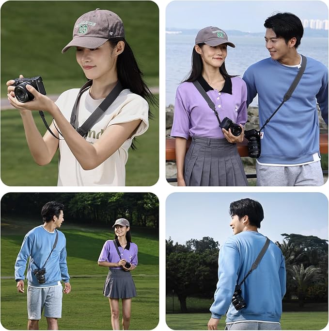 ULANZI UKA06 Camera Shoulder Strap Quick Release Kit, Camera Shoulder Strap Compatible with Uka Quick-Release Plates, Load-Bearing Capacity Up to 10 KG