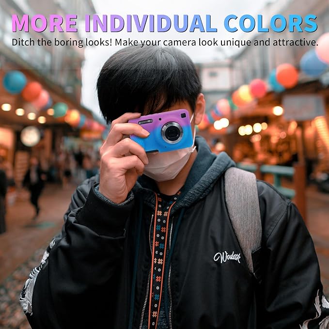 Easy Hood Camera Case for Kodak PIXPRO FZ55, Soft Silicone Cover Anti-Scratch Slim Fit FZ55 DSLR Camera Sleeve Body Skin Travel Protective Case, Rose Blue