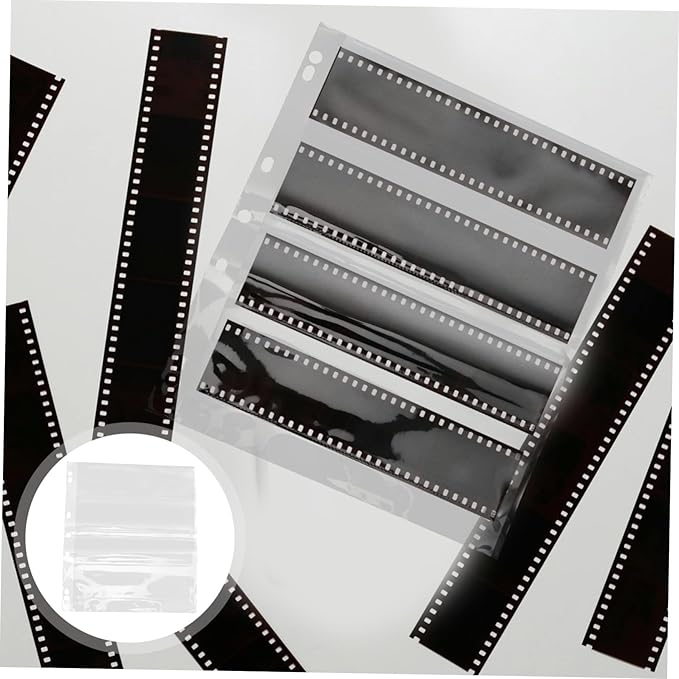 10pcs Film Negative Sleeves Dustproof Archival Photo Storage Bags for Binders Organize Protect Your Film Negatives Safely
