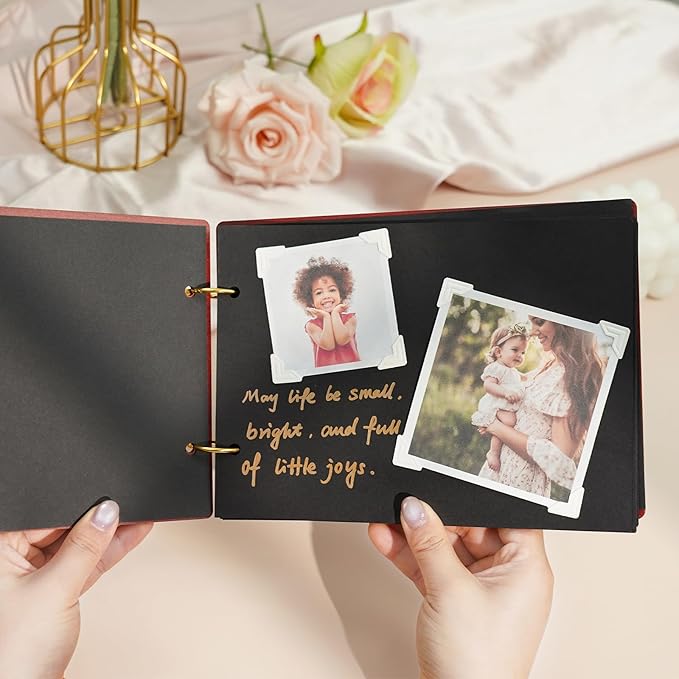 Custom Travel Photo Album, Personalized Wooden Scrapbook, Retro Wedding Photo Album, Couples Scrapbook Anniversary Birthday Engagement Memorial Gift