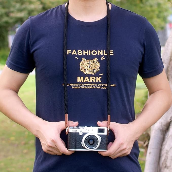 Camera Strap,Soft Rope Camera Neck Strap, Shoulder Strap for DSLR SLR Mirrorless Camera with Round Hole Interface 100cm