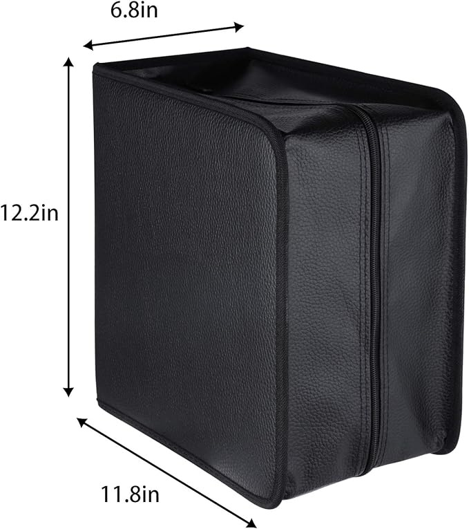 CCidea CD Case DVD Holder Storage, 400 Capacity DVD Cases Organizer Portable Cd Wallet Binder for Home Travel (400 Black)