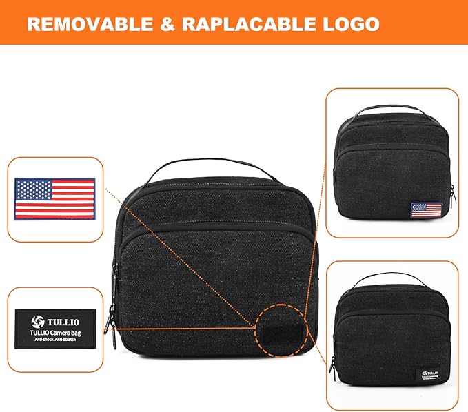TULLIO Besnfoto Camera Bag Crossbody Camera Shoulder Case Waterproof Canvas Cute Compact Photography Bag for Mirrorless DSLR SLR
