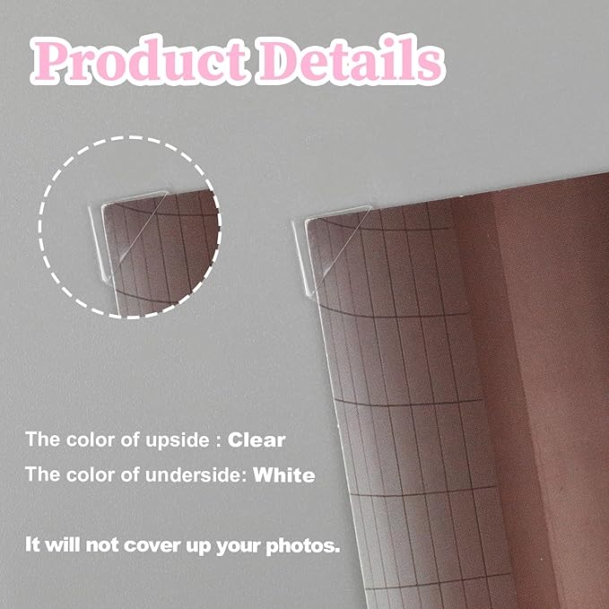 15 Sheets (1530 Pcs) Picture Corners for Scrapbooking, Self Adhesive Photo Corners Clear Picture Corner Scrapbook Corner Stickers for Album Pictures, Personal Journal, Memory Books