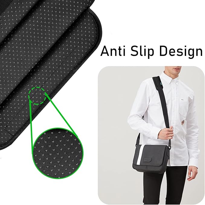 ZINZ Universal Shoulder Pad with Ultra Thick Cushion for Bag Luggage Bag Crossbody, Plus Long & Anti-Slip & Breathable,Black