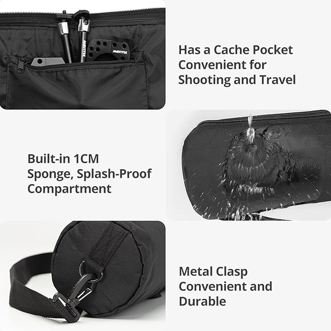 AMBITFUL Tripod Carrying Case Bag 31in with Shoulder Strap Padded Carrying Bag for Light Stands,Boom Stand,Umbrella and Tripod Photography Accessories (31 in/80 cm)