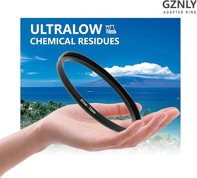 58mm to 77mm Step Up Ring Filter Adapter Black Metal Step up Adapter Rings Compatible with All Brand UV CPL ND Camera Lens Filter Step Down Ring (58mm-77mm)