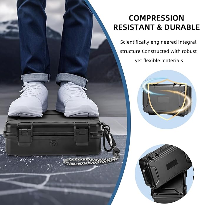 Flymile Osmo 360 Carrying Case, Portable Waterproof Hard Travel Storage Bag 4 x battery/Charging Hub for DJI Osmo 360 Camera Accessories(Case Only)