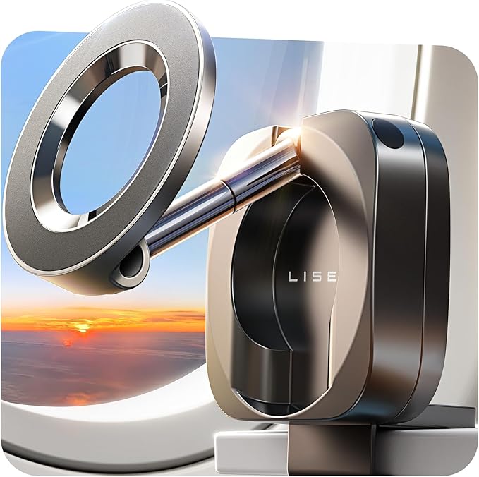 LISEN Airplane Travel Essentials for Women Men Phone Holder for Desk MagSafe Phone Travel Size Accessories Airplane Gadgets Men Long Flight Cruise Must Haves Spring Break Essentials 2026 Easter Gifts
