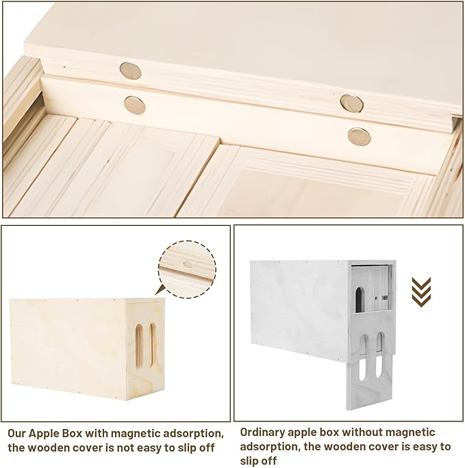 tonchean Appl Boxes Full Set of 5 Standard Appl Boxes for Photography with Secure-fit Lid Design Multifunctional Photography Appl Box for Height Adjusting Photo Studio Movie Set and Photography
