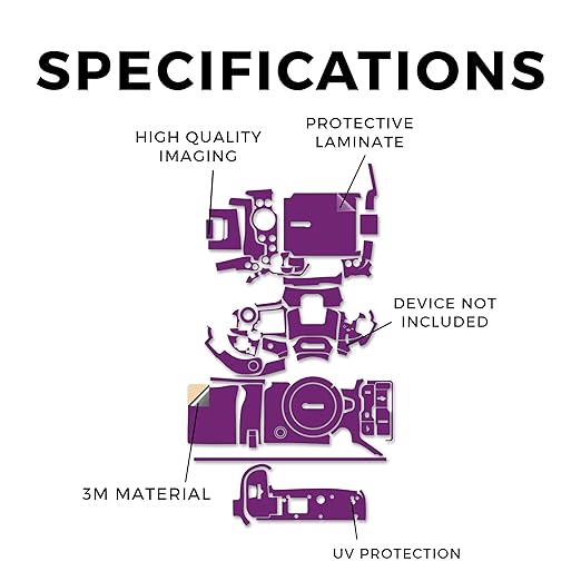 Camera Skin Compatible with Canon EOS R5 Mark II (2023) - Solid Purple - Premium 3M Vinyl Protective Wrap Decal Cover - Easy to Apply | Crafted in The USA by MightySkins