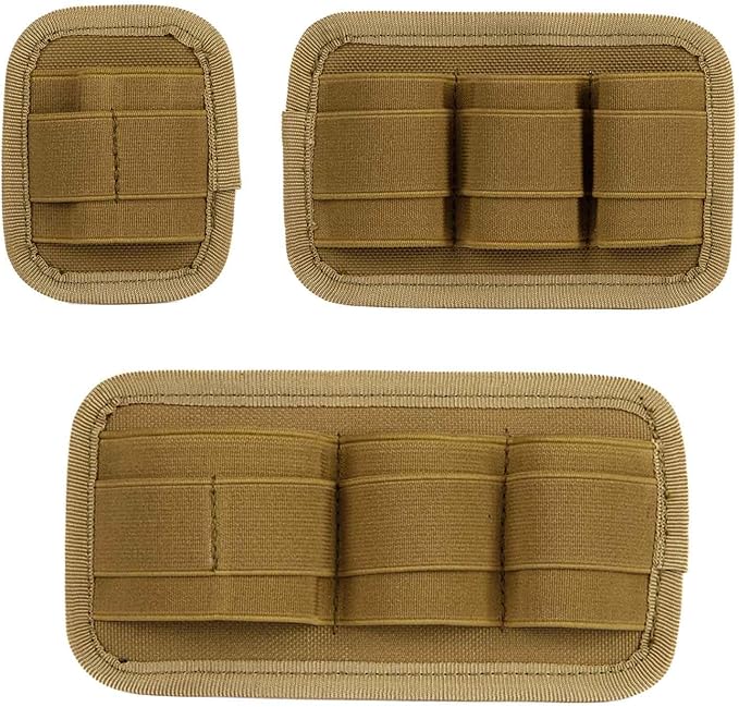 3 Piece EDC Elastic Bag Insert Pouch Panel Hook Backed Accessories Holder, Tactical Backpack Insert Modular Organizers and Storage Pouch