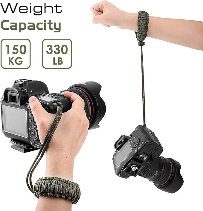 MoKo Paracord Nylon Braided Camera Hand Grip Strap for Video Camcorder/Binoculars/Nikon/Canon/Sony/SLR/DSLR Digital Camera