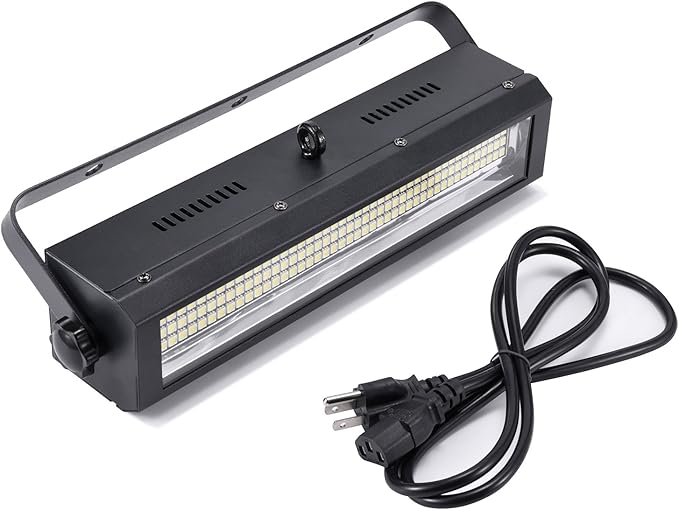 MFL. S100 132-LED Strobe Lights White bright Stage Lighting Strobe Blinder and Wash Light DJ Disco Lights Sound Activated Modes DMX control All in One for Party Stage Live Concert