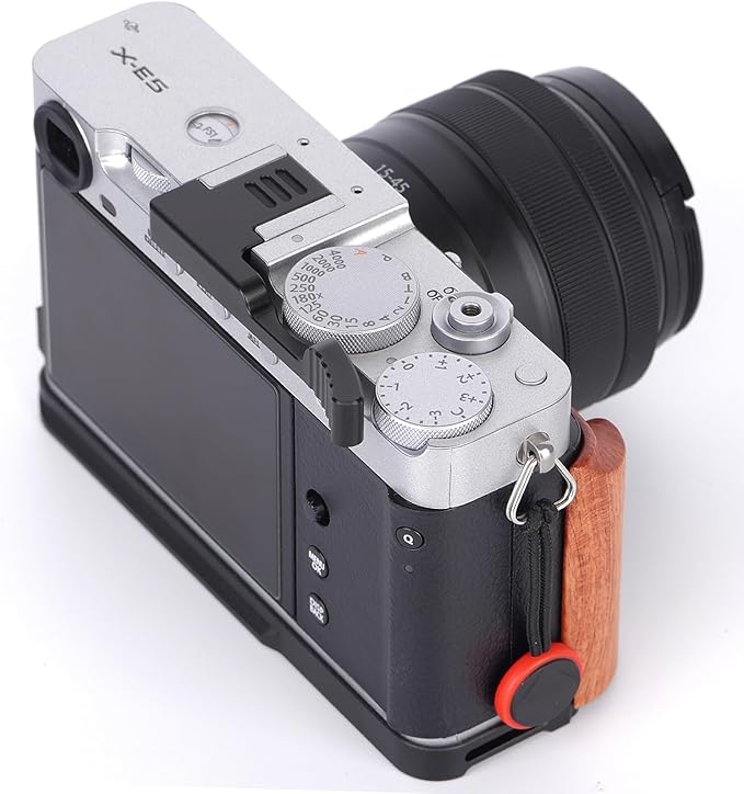 Metal Thumbs Up Grip for Fujifilm Fuji X-E5 Camera, XE5 Thumb Up Rest Hand Grip Anti-Slip Finger Grip, Hot Shoe Mount Thumb Support Enhanced Grip for One-Handed Photography (Black)