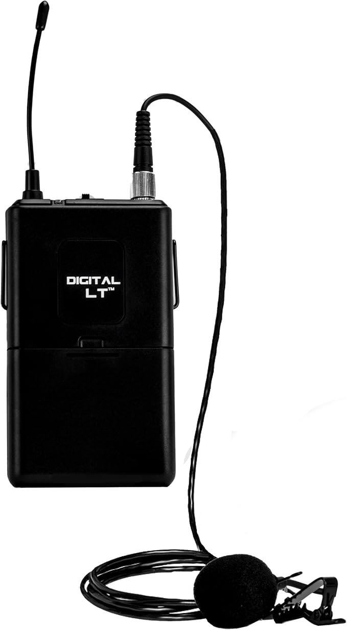 Nady DW-44-LT-HM Gen 2 Quad Digital Wireless Lapel & Headset Microphone System – 907.7MHz/921.2MHz/912.8MHz/927.5MHz (Non-Adjustable), Plug and Play Set-up, and 300 ft. Range