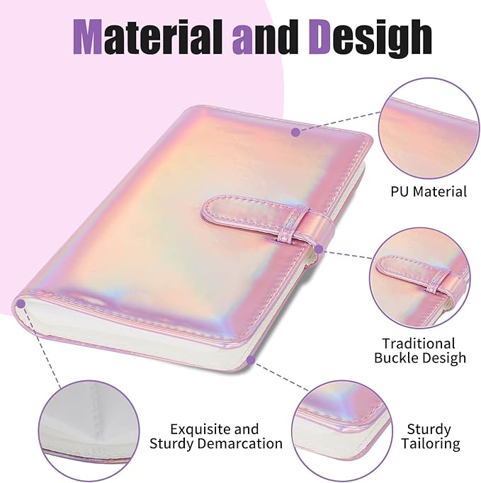 Riosin 108 Pockets Mini Album Compatible with Fujifilm Instax Mini film, Suitable for Instax Mini 12/11/7+/9/Evo/Link 2,2x3"Photo Album for Canon Ivy 2 Printer Kpop Photocard(Magic Pink)