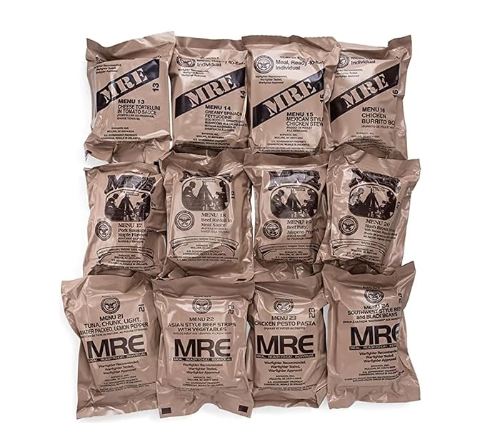 Wornick Sopacko, Ameriqual MRE Meals Ready to Eat Inspection 2025, 2026 or Better, Emergency Food Supply, Survival Camping Outdoor 12 Pack(A & B Case Bundle, 2, Count)