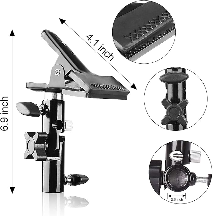 EMART 8.5FT Photography Green Screen Background Disc Reflector Light Stand with 5/8" Heavy Duty Clamp Holder, for Diffuser, Pop Up Backdrop, Photo Shooting, Video Studio, Lighting Umbrella