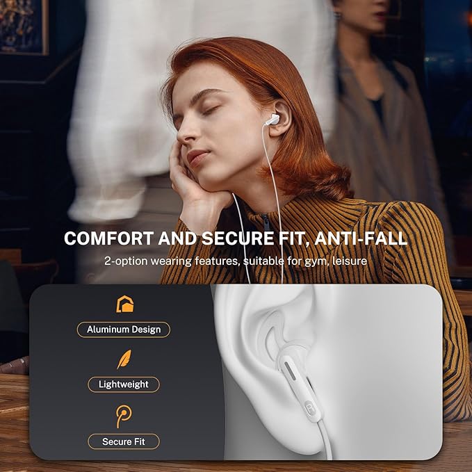 USB C Headphones Type C Earbuds for iPhone 17 Pro/ 17 Air 15/16 Pro/ 15 Pro Max,Microphone Noise Isolation Stereo Wired Earphones for Samsung Galaxy S26/S26+/S26 Ultra S25 S24 S23 S22 Pixel 9 8a