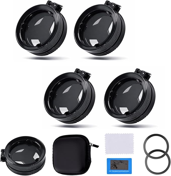 Anti-Glare Magnetic Phone Filter, Professional 52mm CPL Polarizing Filter, Reduces Reflections Enhances Colors, Magnetic Phone Camera Filter for Glass & Product Photography (4PCS)